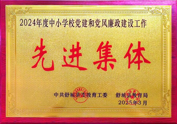 2024年度中小学校党建和党风廉政建设工作先进集体